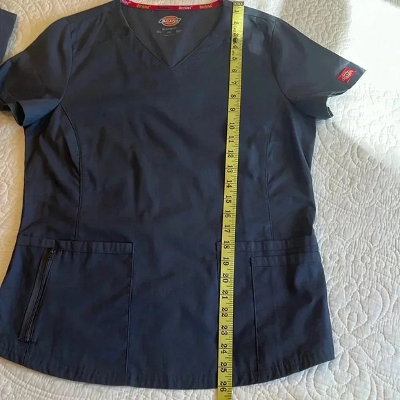 Dickies Scrub Work Set 2 Piece Women’s Small Gray Stretch Band Pants Pockets - Picture 16 of 17